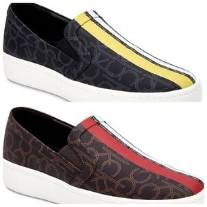 🆕Brown Calvin Klein Slip On Style Sneakers.
